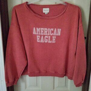AMERICAN EAGLE OVERSIZED DISTRESSED SWEATSHIRT